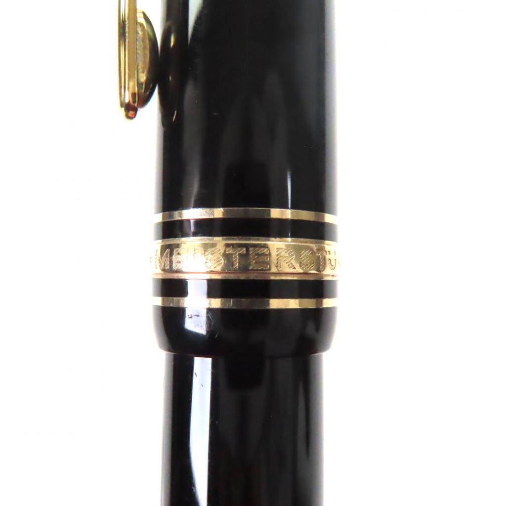 Very Good MONTBLANC fountain pen Meisterstück 146 white star black 14K mens Used