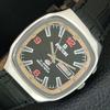 VINTAGE RICOH R31 AUTOMATIC JAPAN MENS BLACK COLOR DIAL WATCH a707909-1