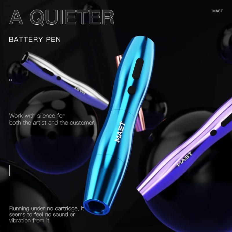 Wireless Rotary Tattoo Pen Machine - Rechargeable Dual Battery, Tattoo Equipment for Artists