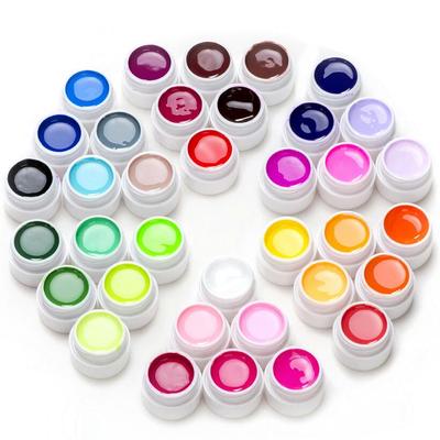 36Pcs Soak Off LED UV Gel Nail Polish Pure Color Nail UV Gel Set & Kit Nails Art Gel Lacquer