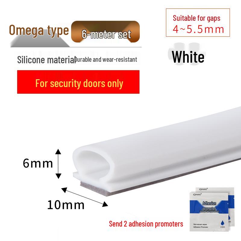 Diebstahlsichere selbstklebende Silikon-Dichtungsleiste für Tür und Fenster zum Abdichten gegen Wind und zur Isolierung