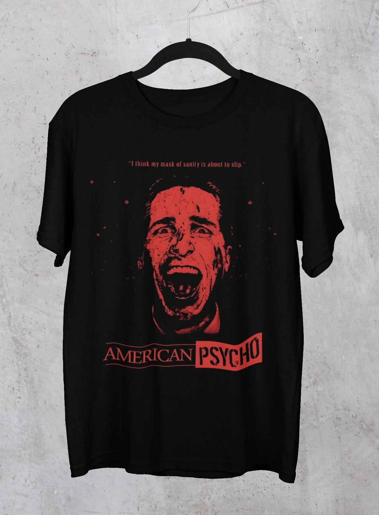 American Psycho Movie Crewneck TShirt Movie Tee Shirt Christian Bale Patrick Bateunisex Vintage Movie Shirt S