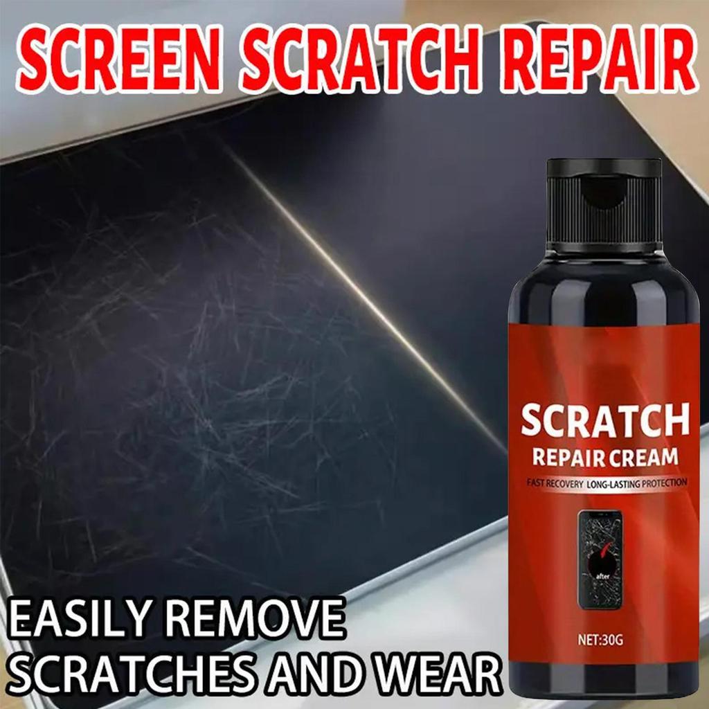 Glass Scratch Remover & Polishing Cream Quick Repair Kit for Phone Screen Watch Laptop Touchscreen, Sunglasses Electronics