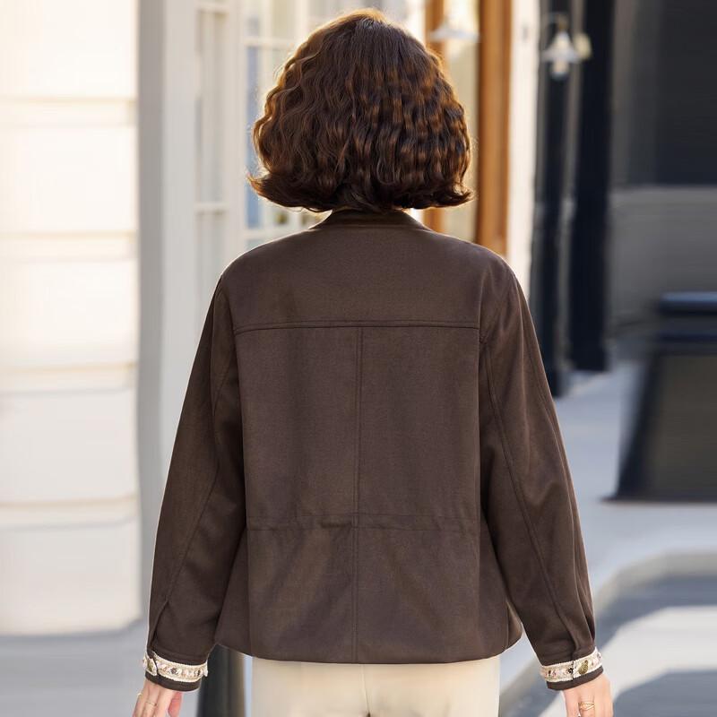 Elegant Mid-Aged Women's Spring Drawstring Jacket