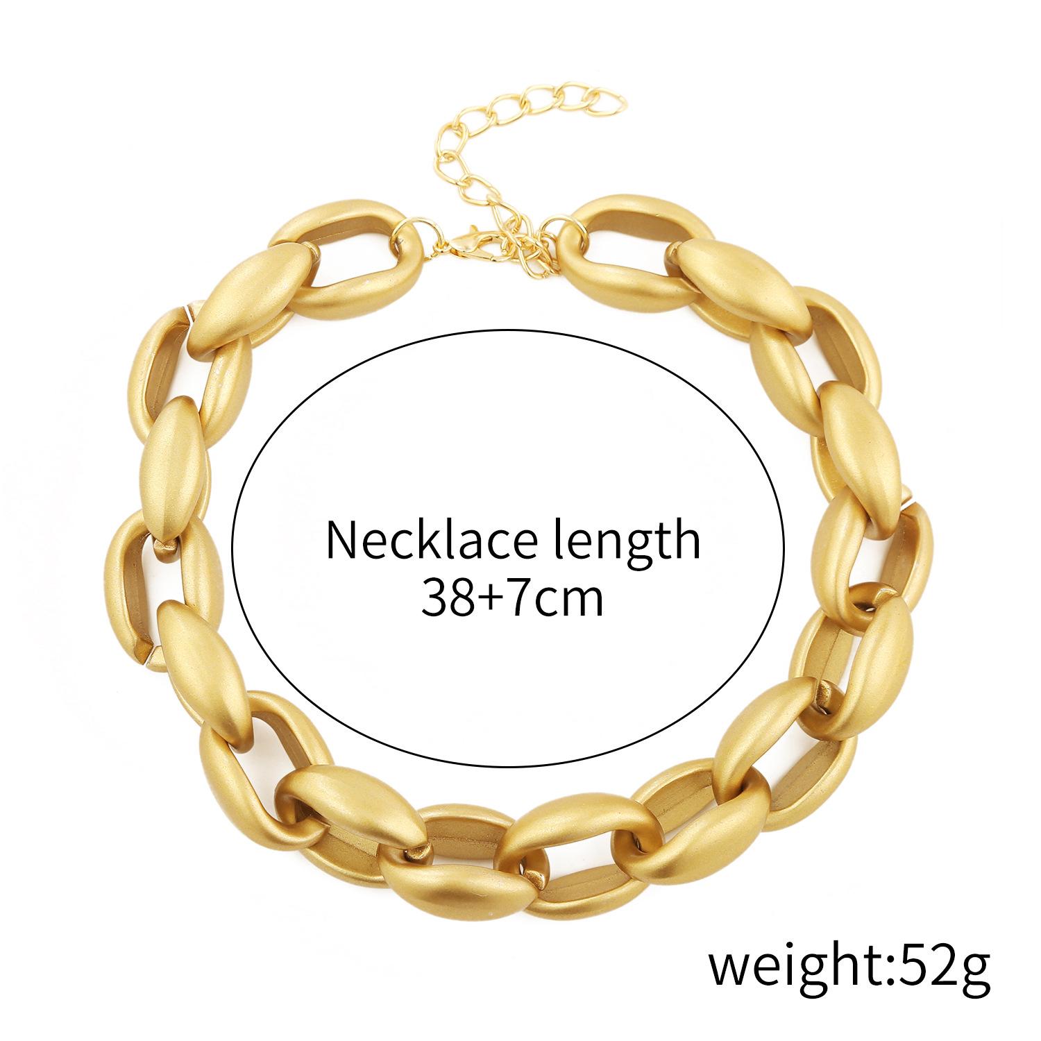 

Новое ожерелье хип-хоп преувеличенный простой ретро взрывы пластик акриловые вставки ожерелье чокер