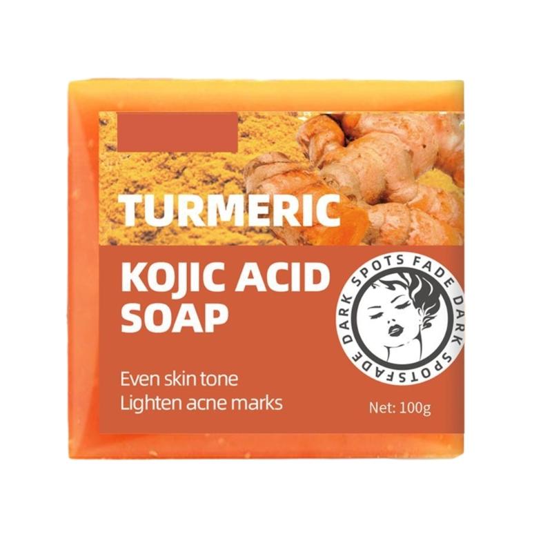 Kojic Acids Brightening Soap Black Spots Remover Cleanser Minimize Freckles Shrink Pores Face Body Soap Skin Care 1