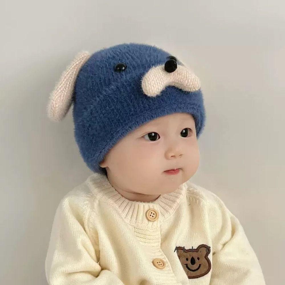 Thickened Baby Hat Knitted Beanie Cap New Bonnet