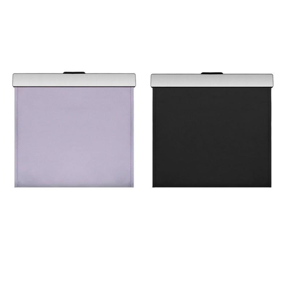 New PU Leather Car Trash Bag Magnet Closure Design Waterproof Vehicle Rubbish Container with LED Light Garbage Can Car Interior