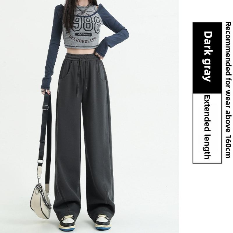 GMXIA Moda feminina casual cor sólida estampa cintura alta calças e capris