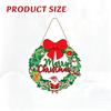 Christmas Gingerbread Man Wooden Door Hanger, Xmas Wall Hanging Sign, Cute Gingerbread Ornament for Home Party Decoration