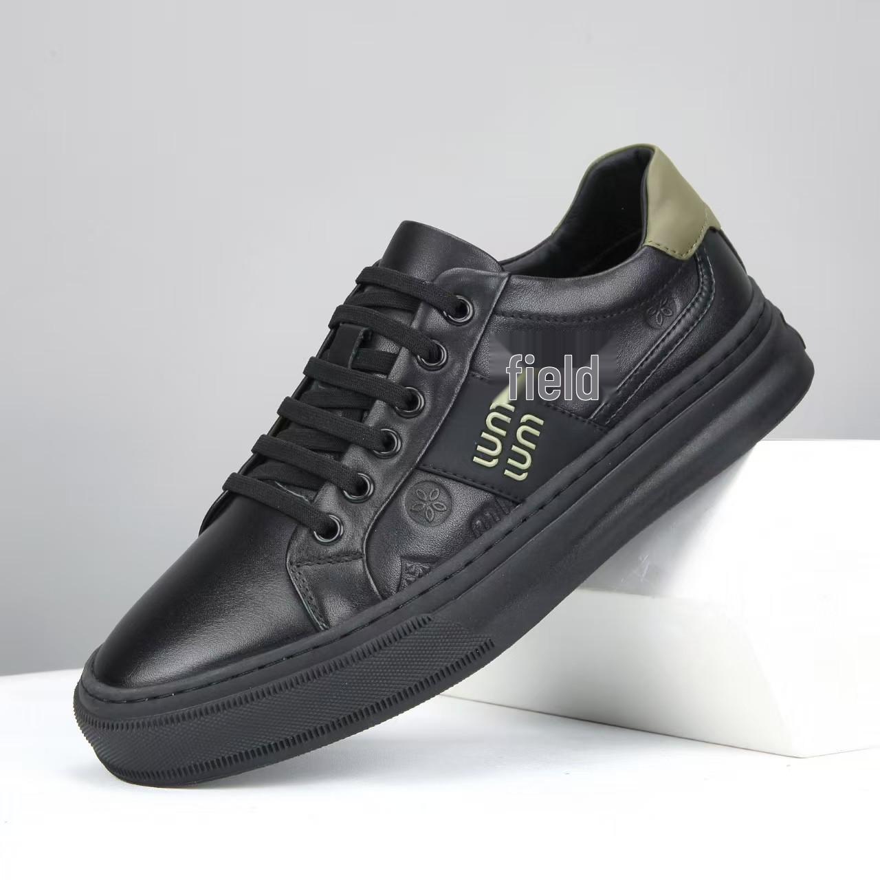 

Men s Embossed Canvas Lace-up Casual Shoes - Breathable and Fashionable for Spring and Autumn 41 чёрный