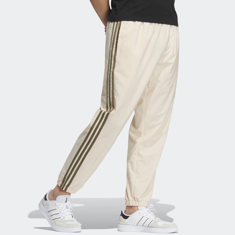 Adidas Neo Three-Stripe Print Track Pants Unisex Bottoms Rock-Layer-Sandstorm IP8315