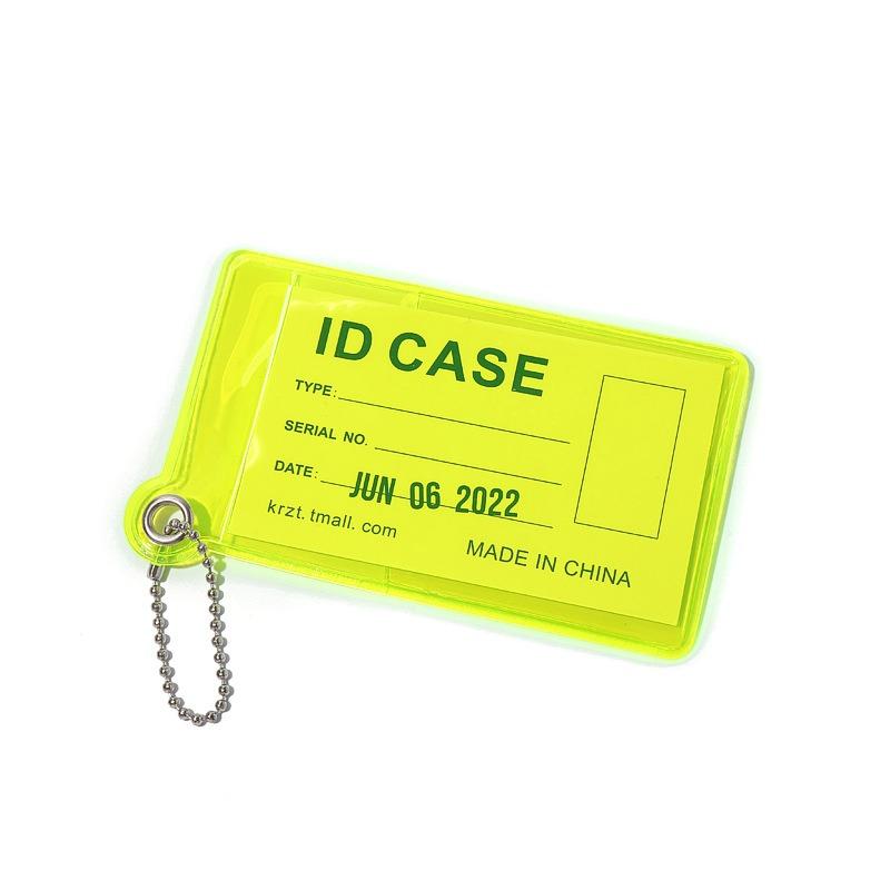 New Fluorescent Card Bag Niche Women's Small Thin Student Meal Card Document Work Bus Card Work Card