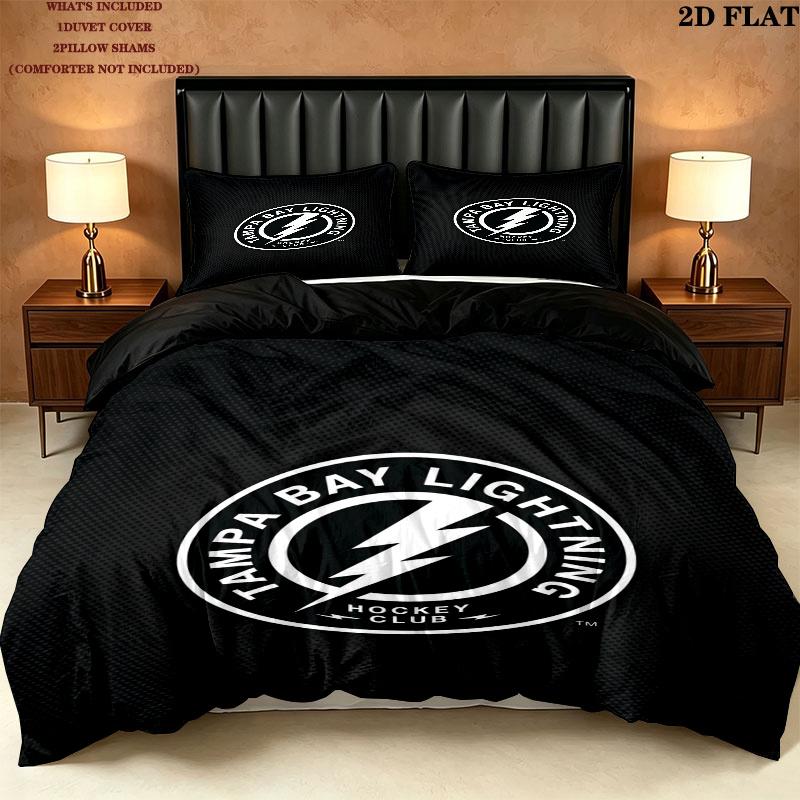 Tampa Bay Pattern Bedding uilt Set uilt Cover Pillowcase Home Decoration Birthday Gift (1 * duvet cover + 2 * pillowcase without core)