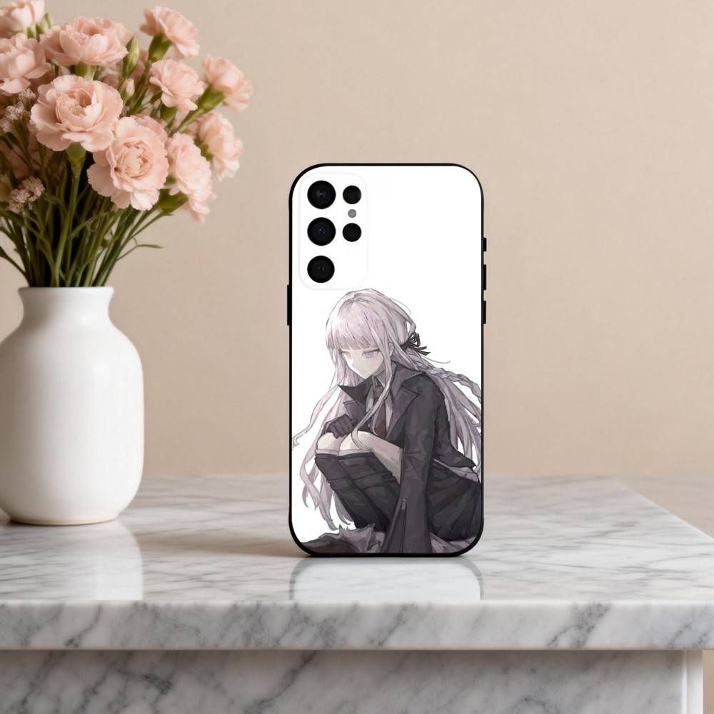 K-Kyoko K-Kirigiri Danganronpa Cute Phone Case For Samsung S25,S24,S21,S22,S23,S30,Ultra,S20,Plus,Others Soft Black Case