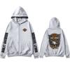 Motorcycle Hooded Sweatshirt Spring Man Printing Zipper Hoodie Outdoor Sports Loose Ventilate