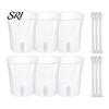 Small Planters for Hoya Cuttings Self Watering Plant Pots Indoor Plants, with Water Level Indicator, Clear Propagation Containers Carnivorous
