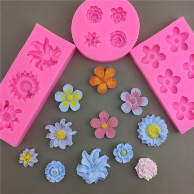 1 szt. Mini Forma Silikonowa Kwiatek Kamelii Stokrotki do Sugarcraftu DIY Forma do Pieczenia Ciasteczek Babeczek Czekolady Narzędzia do Dekoracji Tortu Fondant