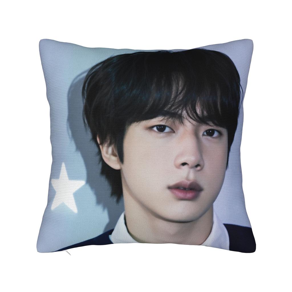 Korean Kpop Style Jinjinjin Cool Boy Pillow Case Retro Trendy Pillow Cover Comfy Pillowcases For Living Room Chair