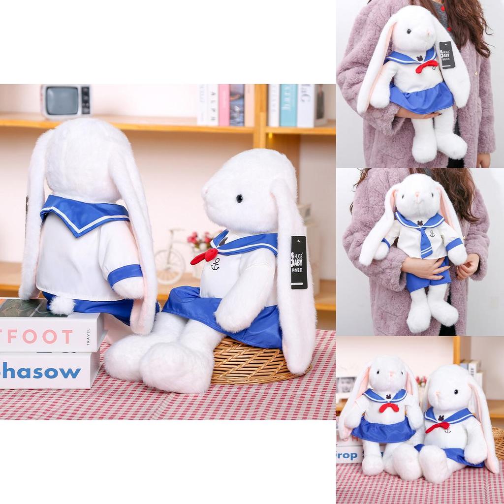 Cute Sailor Suit Cartoon Rabbit Plush Doll Toy For Kids Gift And Home Decor