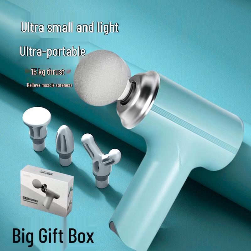 Compact Handheld Muscle Massager - Portable Mini Fascia Gun for Neck & Body