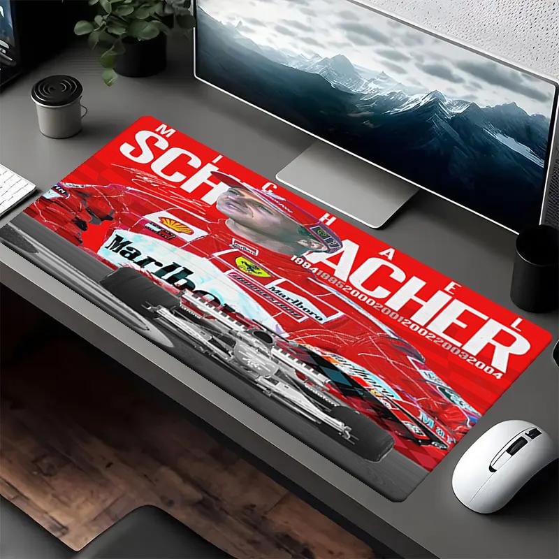 Michael Schumacher Theme Mouse Pad, Non Slip Rubber Base, Multifunctional Office & Home Decor, Perfect for Workspace Personalization.