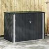 vidaXL Gartenlagerbox Schwarz 151,5 X 82 X 110,5 Cm Stahl