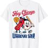 Chicago Baseball Hot Dog Lustiges 4. Juli Grafik-T-Shirt