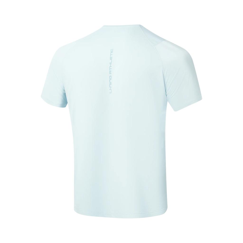 Li-Ning Fitness Series Round Neck Moisture Wicking Breathable Soft Casual Short Sleeve T-Shirt Men tops ATSWA73-1