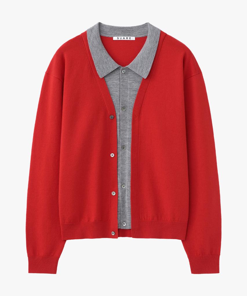 Suare Wool Washable Layered Cardigan - 3 Colors