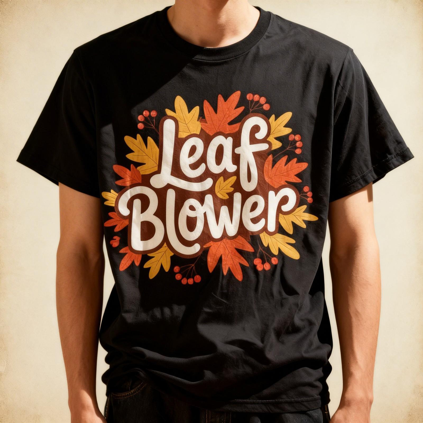 Funny Leaf Blower Fall Costume Couple Halloween Matching T-Shirt S