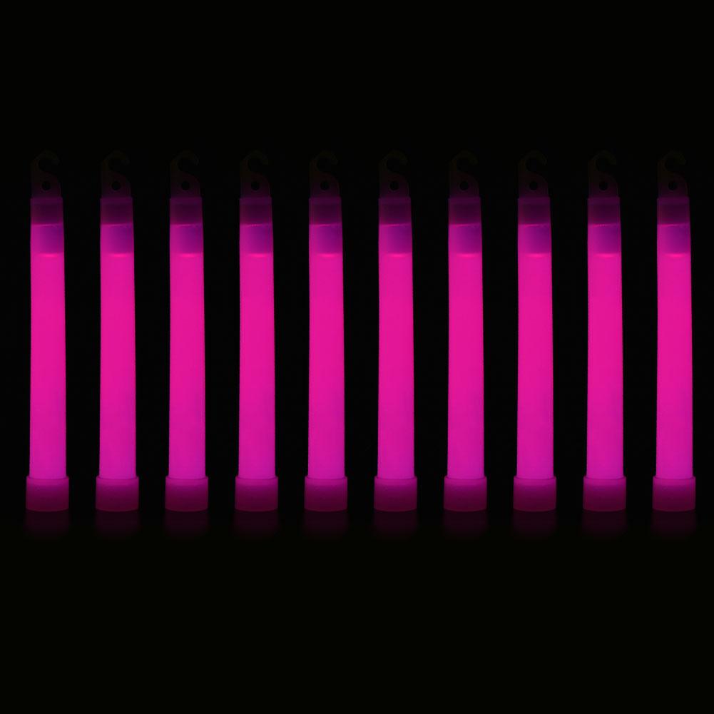 1-50pcs Glow Sticks with Hook 6 inch Fluorescence Light for Hiking Camping Outdoor Emergency Concert Party Light Sticks