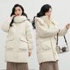 Women's Winter Long-length Padded Coat, Thick and Warm, Loose-fitting Hooded Jacket, Stylish Fashion Outerwear