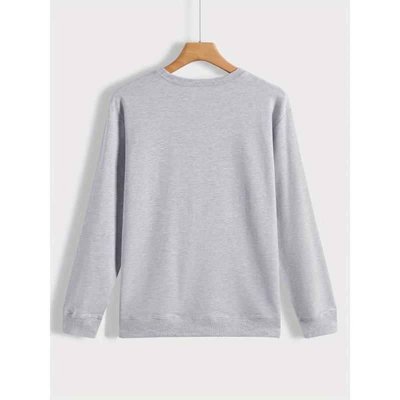 Neck 17 Colors Pullover Crew Sweatshirt Casual Long Sleeve Sweatshirt For Fall Winter Womens Clothing