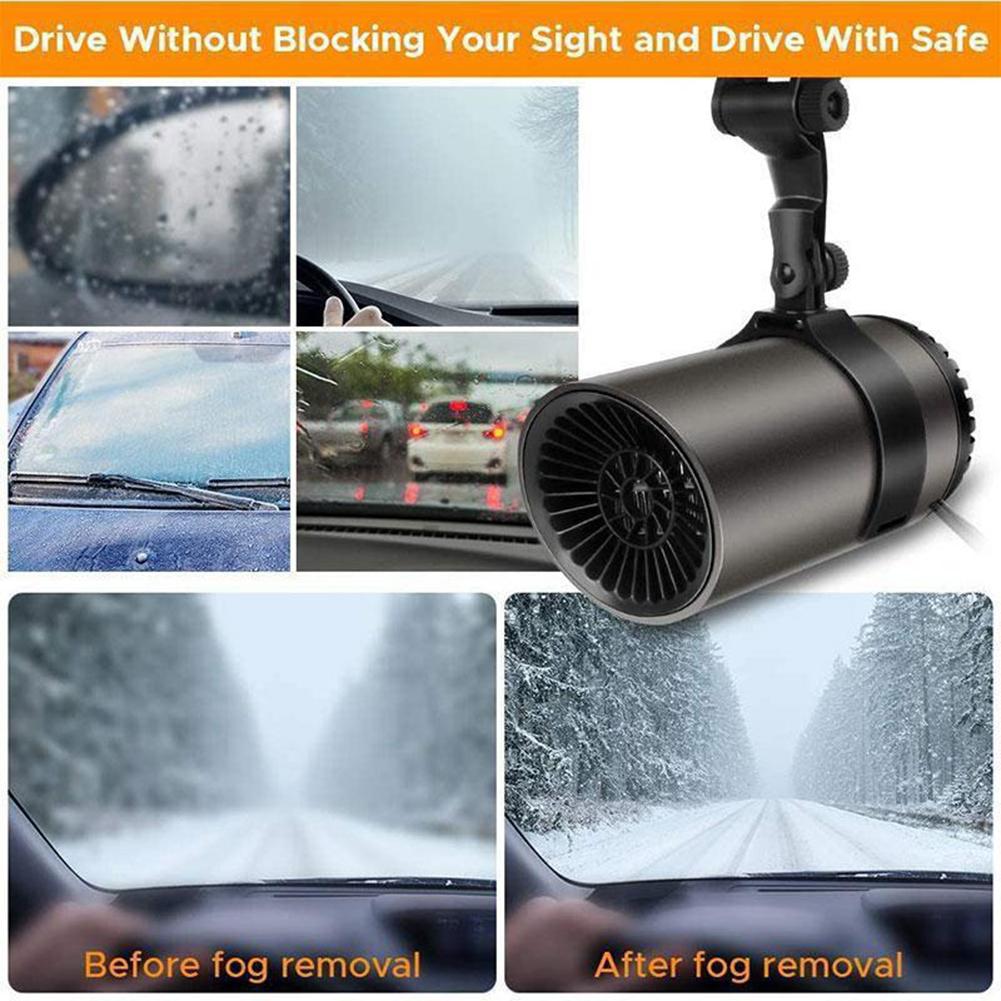 12V Car Heater Demister Defogger Frost Snow Fog Removal Machine Window Windshield Defogging Defrosting Heater Auto Accessories