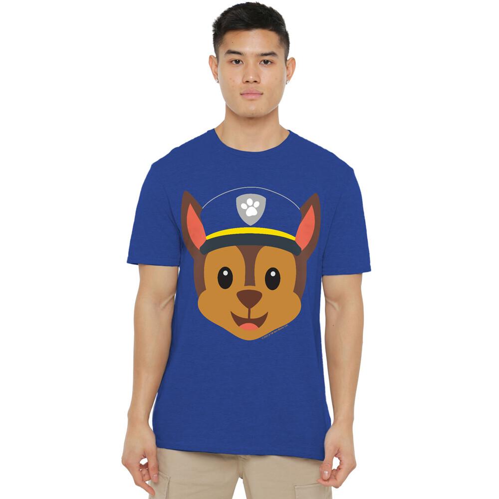 Paw Patrol Chase Emoji T-Shirt S-2XL-Royal Blue L