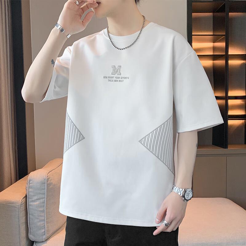 JIAOXIU Men's Ice Silk Short Sleeve T-Shirt