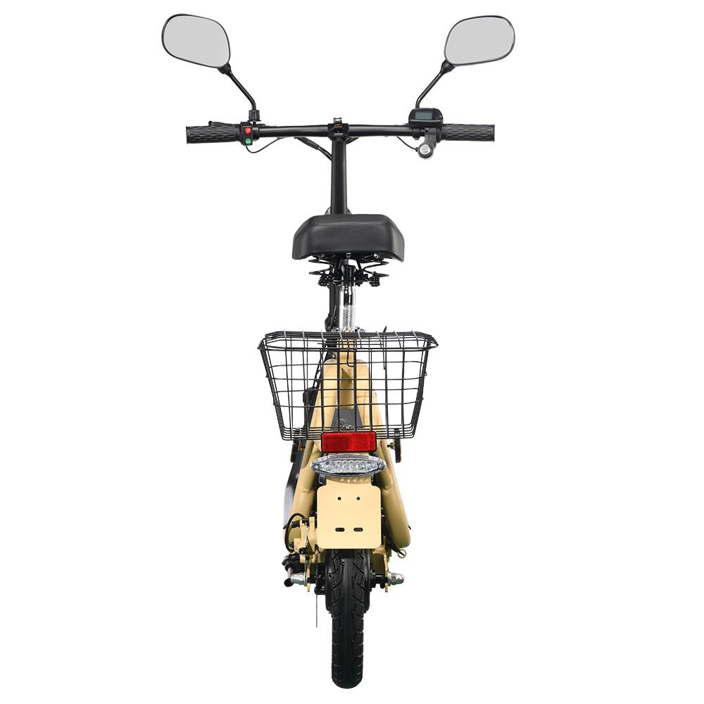 TWOFISH M5 Elite-E EEC Certified Electric Scooter with Seat and Rear Basket, 500W Motor, 48V 13Ah Battery
