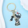 Cute Cats Pet Charm Keychain Chic Cats Figure Bag Hanging Decoration Charm Multipurpose Key Chain Adornment
