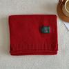 Winter New Solid Color Korean Knitted Wool Blended Luxury Women's Scarf Warm and Cold proof Shawl Fashion Versatile Scarf