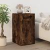 Bureau avec armoire - Maison Exclusive - Chêne fumé - Bois d'ingénierie - Grand rangement