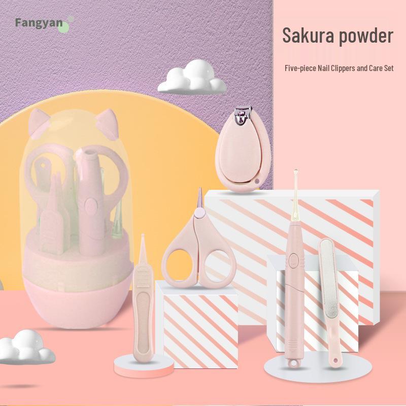 Nagelknipser-Set für Neugeborene: Anti-Quetsch-Nagelknipser, Kinderfeile & Ohrenschmalzlöffel