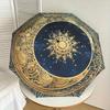 1pc Golden Mandala Themed Umbrella -Home Travel Portable Outdoor Accessories, Multi-functional Umbrella Gift081606