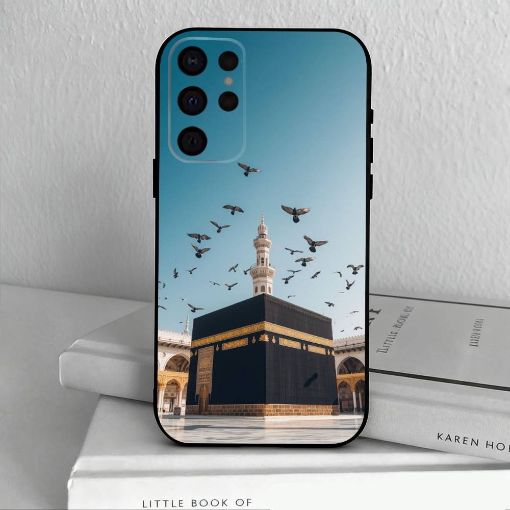 

M-Moslem and K-kaaba Phone Case For Samsung S25,S24,S21,S22,S23,S30,Ultra,S20,Plus,Others Soft Black Cover Samsung S21fe