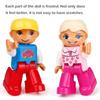 Figurenmodell, große Minifigur, Baustein, Puppenfamilie, professionell, kompatibel mit Spielzeug mit großen Partikeln