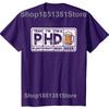 Lustige PHD Bier Klassische Grafik T-Shirts Herren Damen Mode Lässiges T-Shirt 100% Baumwolle Locker Übergröße T-Shirt