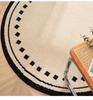 Thickened Non-slip Round Rug for Coffee Table, Bedroom, or Study Chair - Dustproof Floor Mat