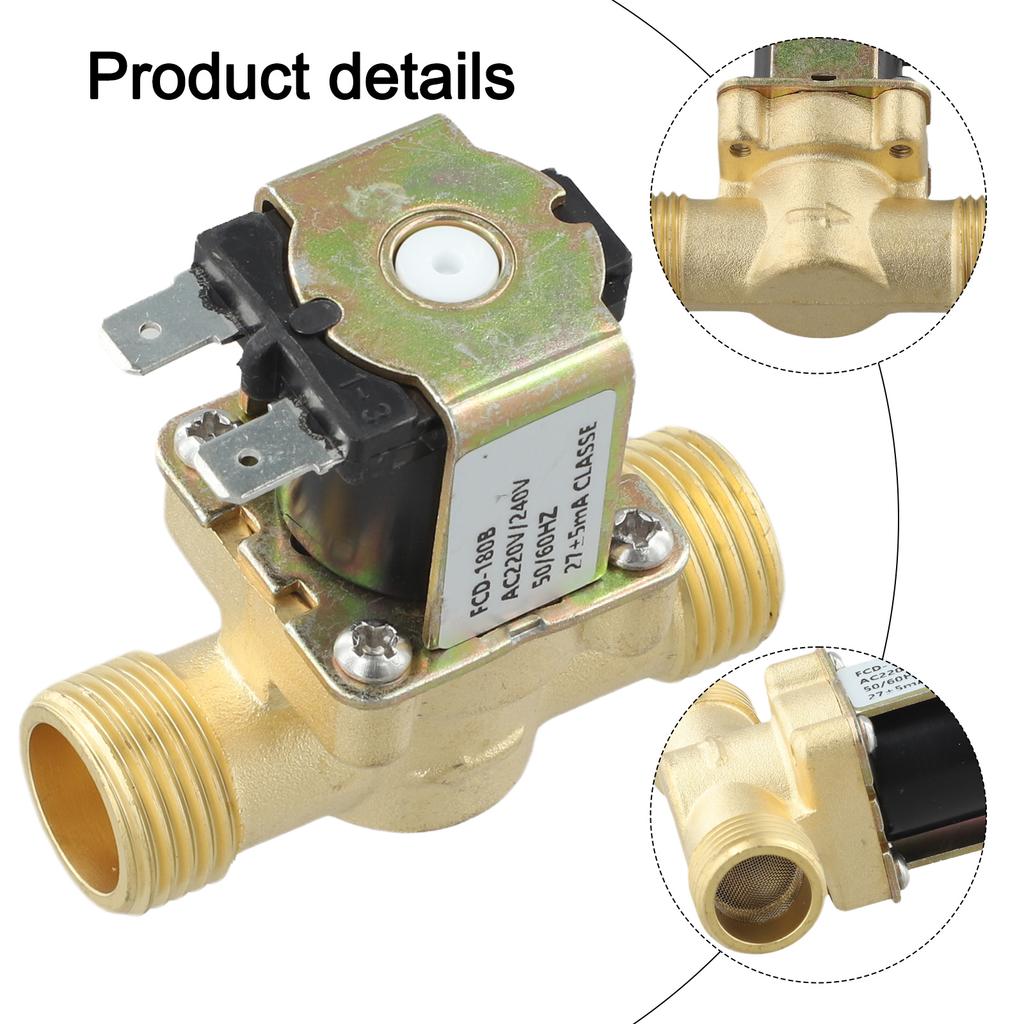 Brass Solenoid Valve 220V for Water Control - Reliable and Effective