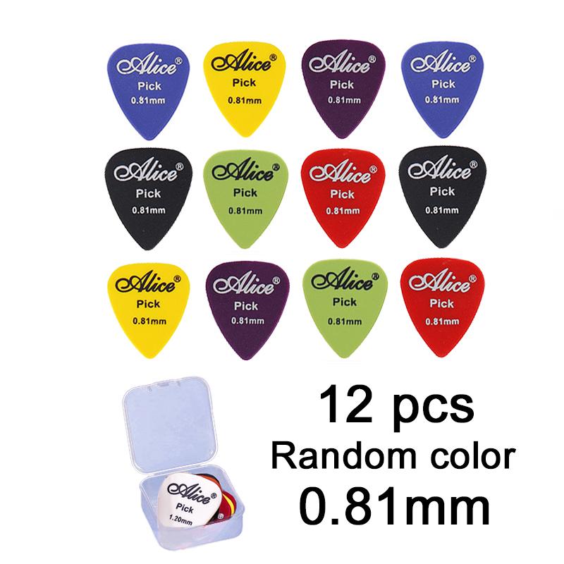 Gitaarplectrums met Opbergdoosje ABS Plectrums voor Elektrische Akoestische Gitaar 6 Dikte Gitaar Plectrum Accessoires