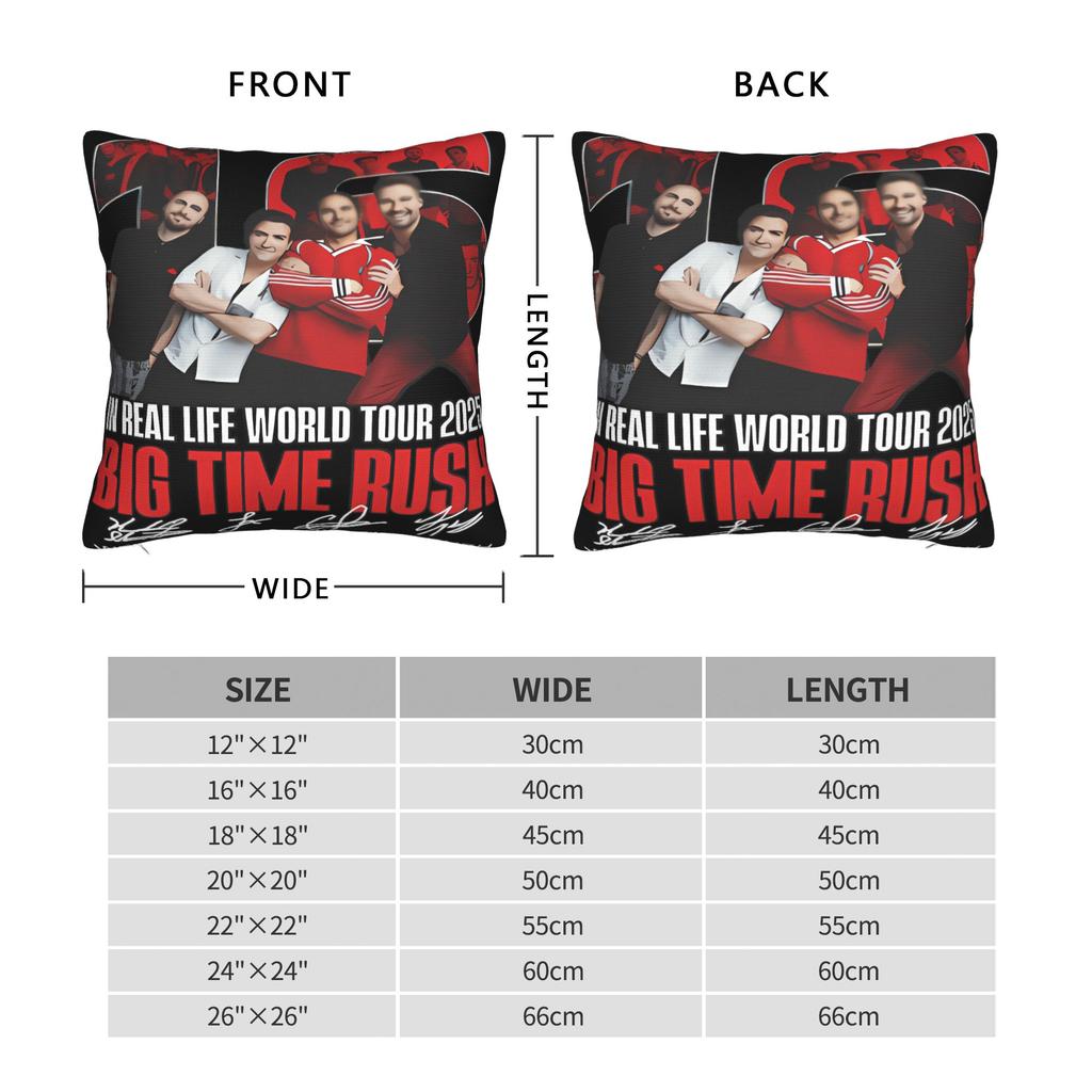 Big Time Rush Pillow Case Soft Pillow Cover For Sofa Car Home Decor Morden Pillowcases
